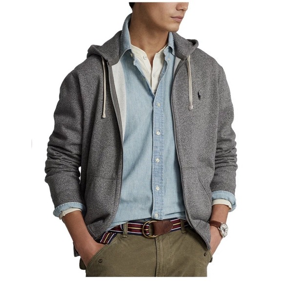 Polo Ralph Lauren Other - POLO Ralph Lauren Core Replen XXL Full Zip Hoodie Mens Alaskan Heather NWT